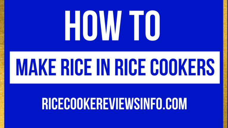 how to make rice in a rice cooker